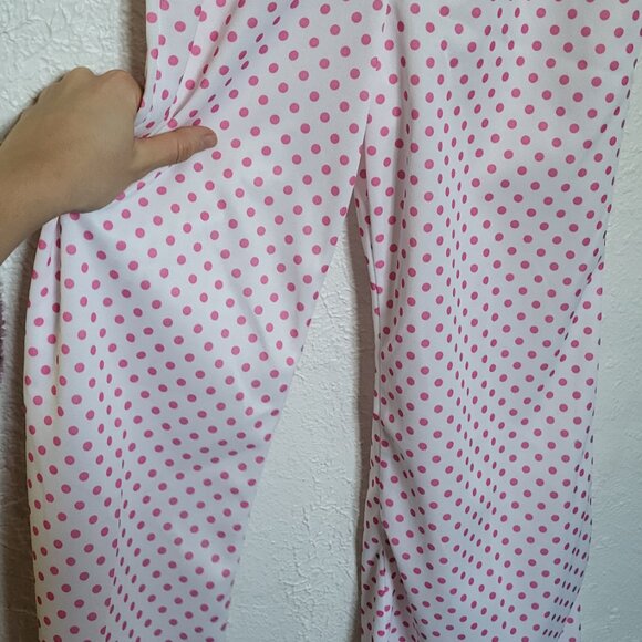 Pink Polka Dot 70s Power Suit w/ Bell Bottoms - Picture 12 of 12